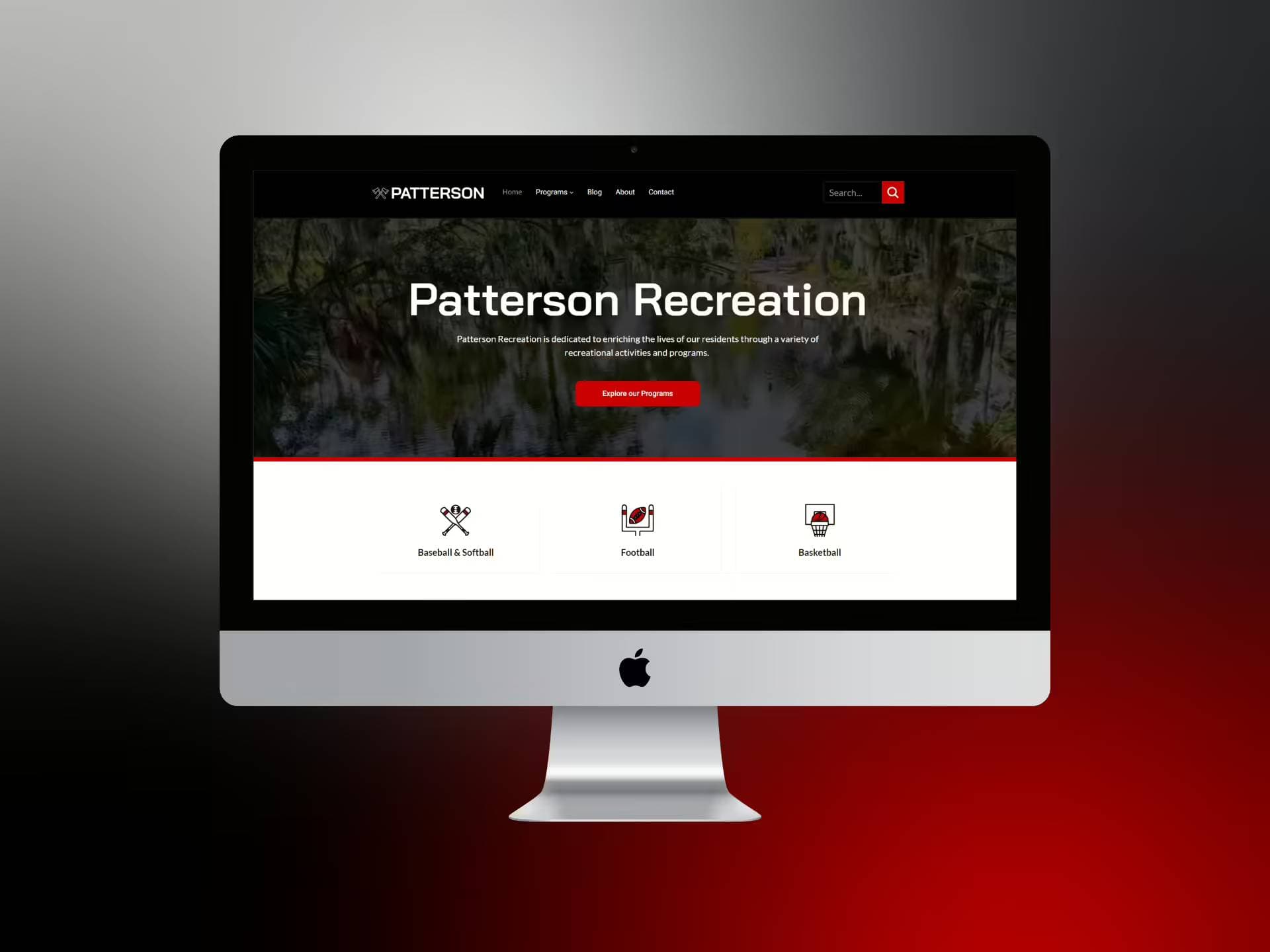 Announcing the Website for Patterson Recreation District #4 | Haketi patterson-recreation-webdesign-png