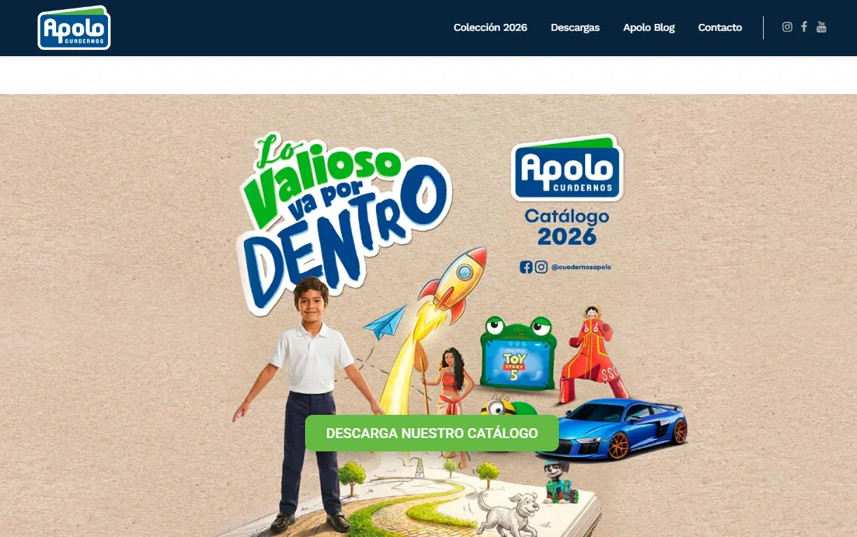 Cuadernos Apolo website