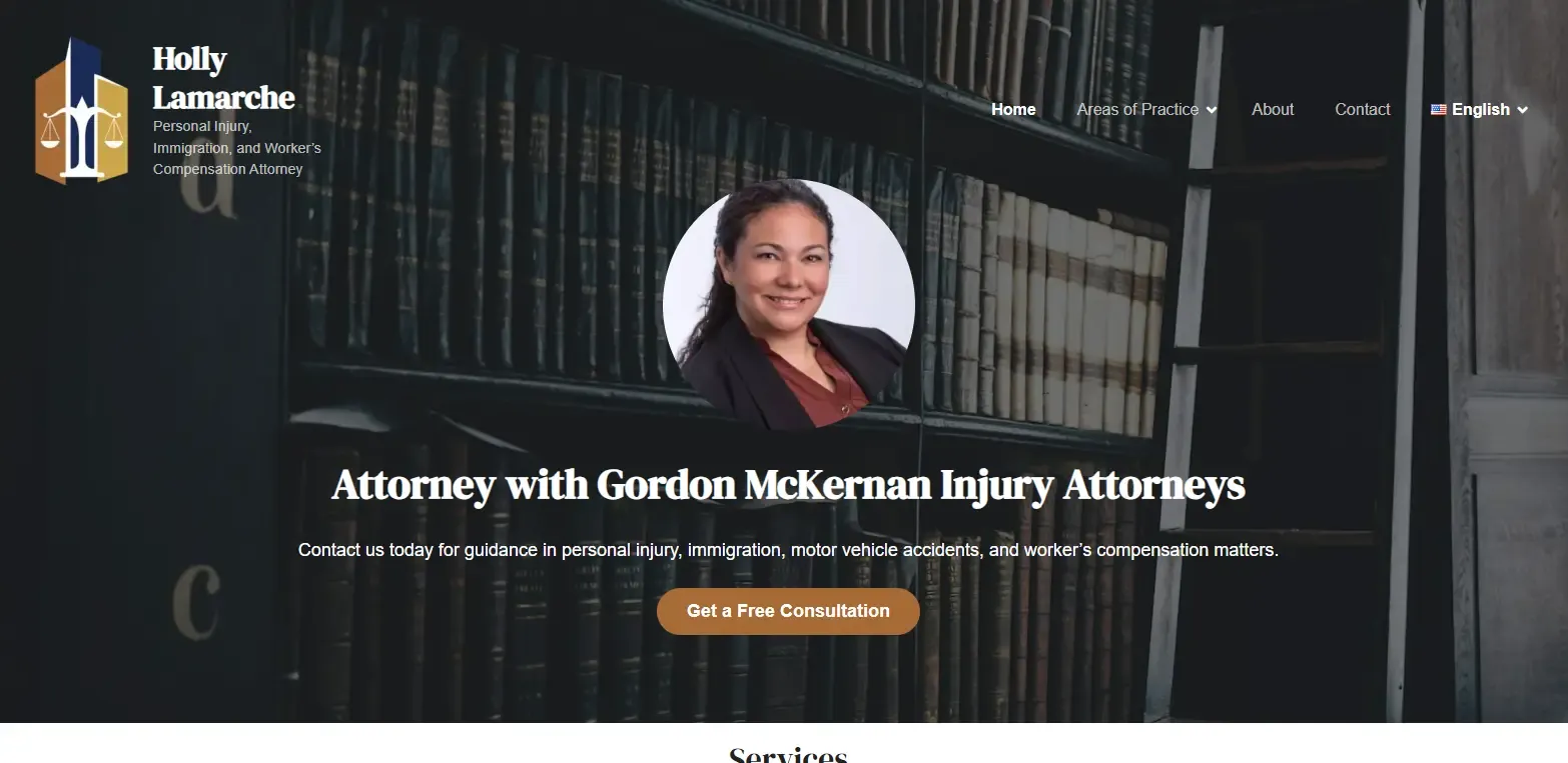 Abogada Holly Lamarche | Haketi Attorney Holly Lamarche's website.
